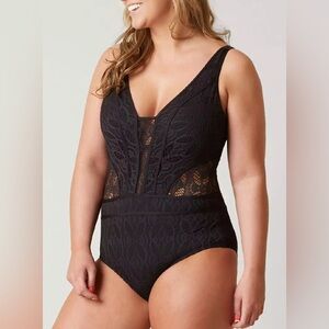 Becca Crochet Swimsuit - Plus Size
